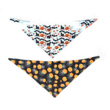 Pet Halloween Bandana Bib – Double-Sided Drool Towel for Cats & Dogs | 4 Spooky Designs