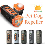 Ultrasonic Dog Bark Deterrent — 3-Head Anti-Bark Device with LED Flashlight