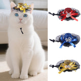 Pet Lace Embroidered Hat for Cats & Dogs – Dress-Up Costume Accessory