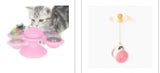 Spinning Windmill Cat Toy – Interactive Suction Cup Toy with Teeth Cleaning & Catnip Ball