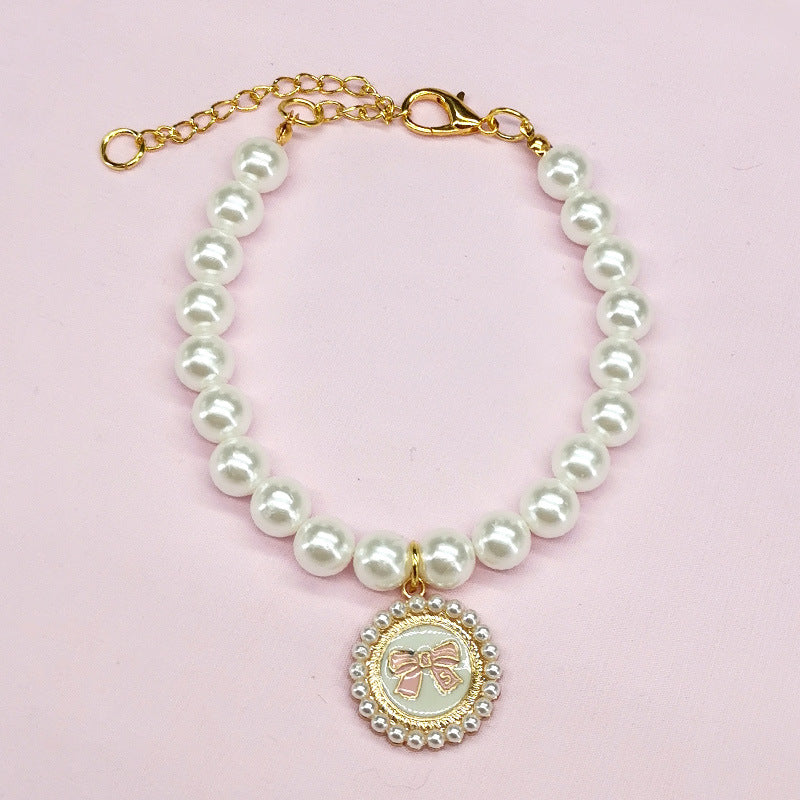 Charm Pet Necklace with Bell Ornament – Cat & Dog Collar Jewelry | 12 Styles, 3 Sizes