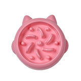 Anti-Gulping Slow Feeder Pet Bowl — Anti-Choke Eating Plate for Dogs & Cats