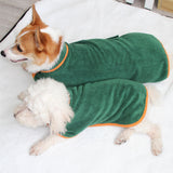 Super Absorbent Microfiber Pet Bathrobe | Quick-Dry Dog Drying Coat with Adjustable Straps