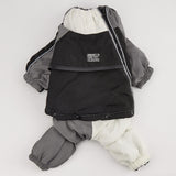 Pet Winter Color Matching Cotton-Padded Jumpsuit Warm And Comfortable
