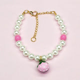 Charm Pet Necklace with Bell Ornament – Cat & Dog Collar Jewelry | 12 Styles, 3 Sizes