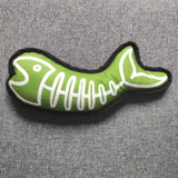 Halloween Skeleton Plush Dog Toy – Squeaky Fishbone & Dinosaur Molar Chew Toy, 30cm