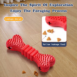 Rubber Chew Bone Dog Toy – Treat-Dispensing Dental Stick with Spike Texture for Teeth Cleaning