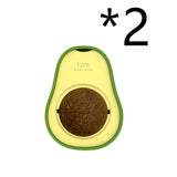 Avocado Catnip Ball Toy – 360° Rotating Mint & Gall Fruit Cat Toy