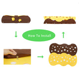 Felt Cat Tunnel & Play Mat – 3-in-1 Peephole Tube, Open Nest & Flat Mat for Cats & Kittens